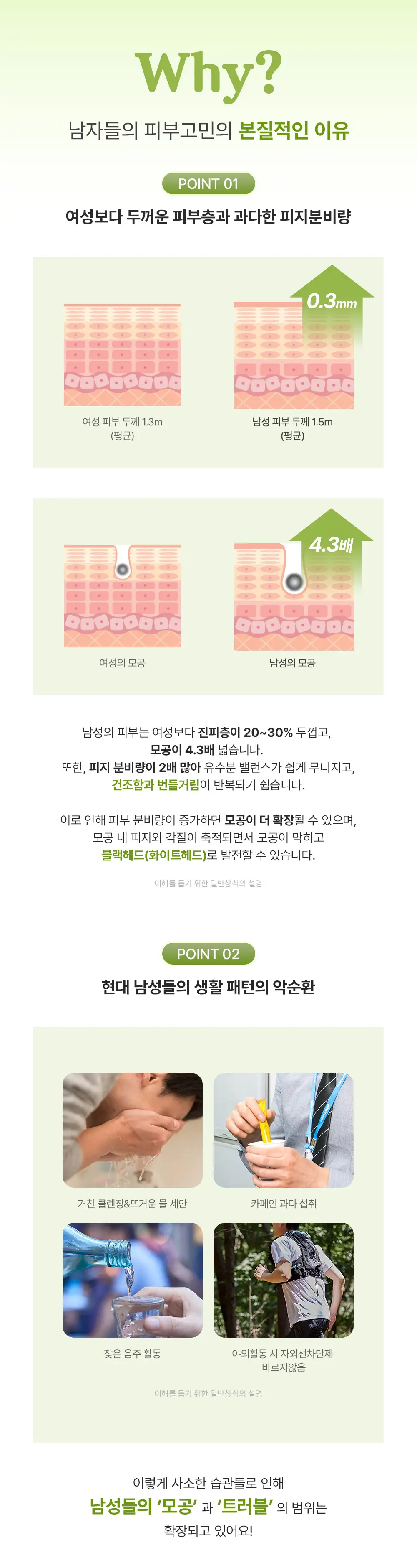 [모공팩] 포엘리에 옴므 클레이 팩 클렌저 200ml 트러블 완화 + 모공 축소 + 블랙헤드 케어 상세페이지 4